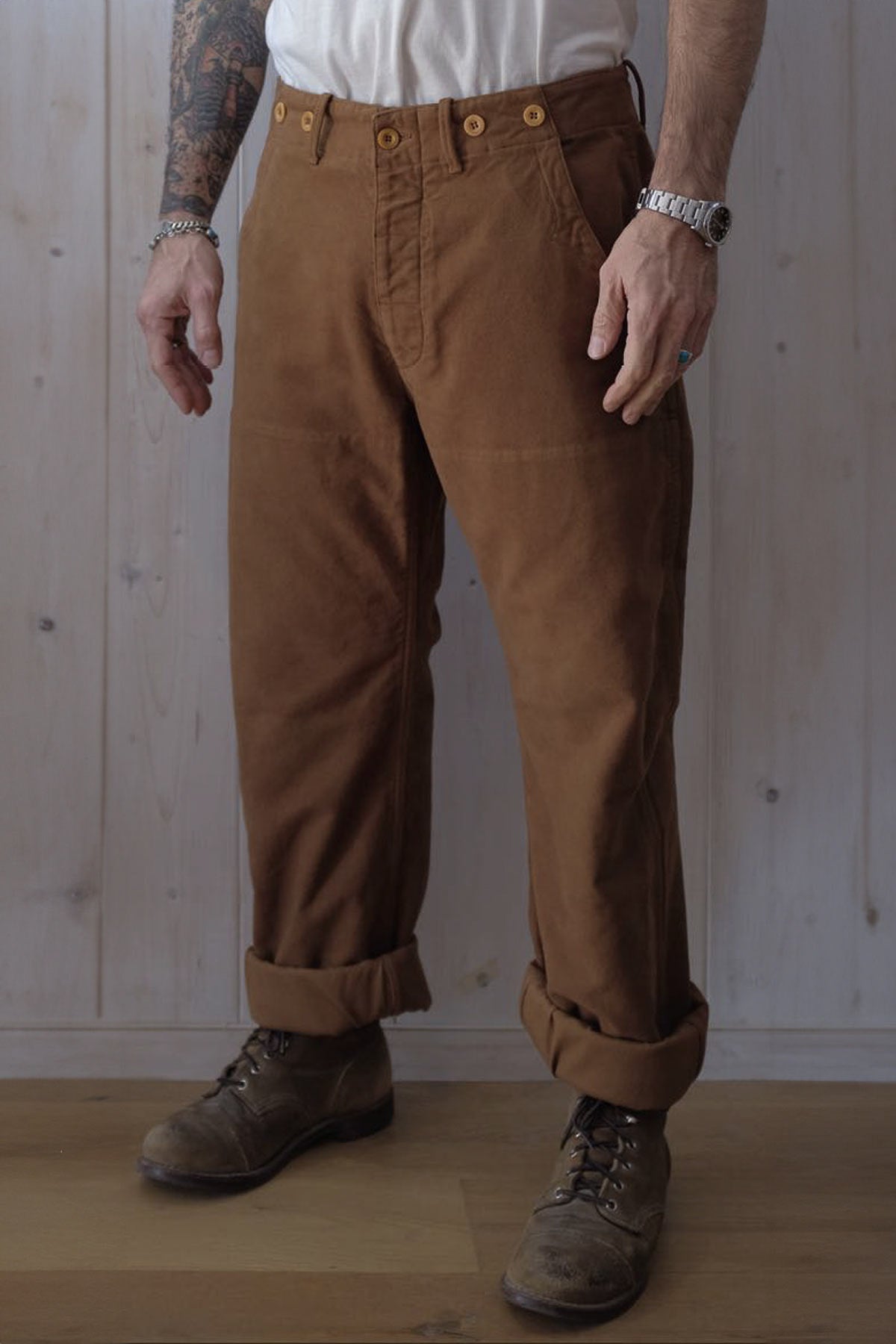 Hen's Teeth - HTM-P8 Railway Worker Pants in Duck Canvas