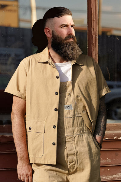 The Quartermaster - Safari Shirt in Ripstop Khaki – The Rugged Society
