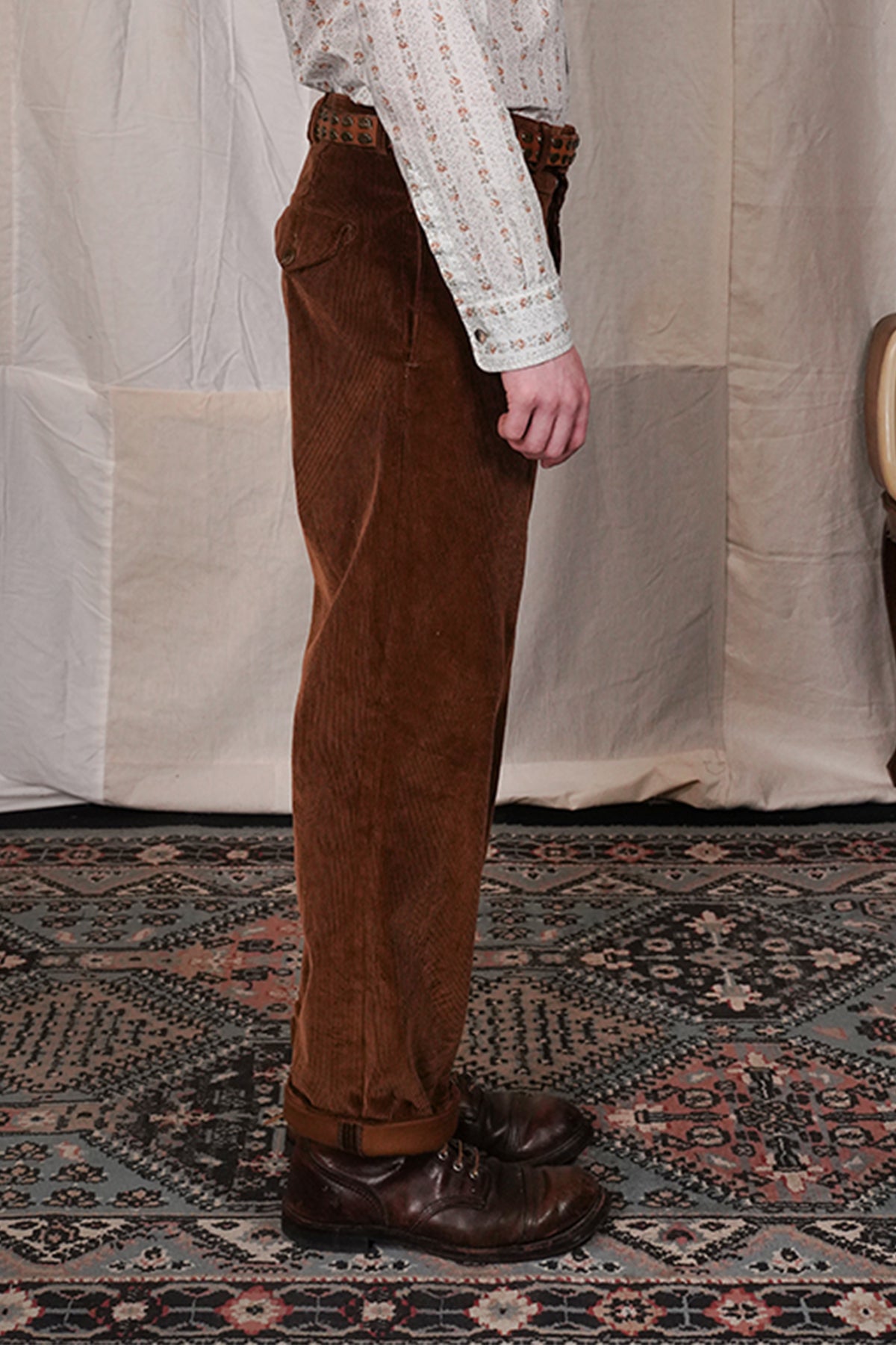 Scarti Lab - 122 SN814 Corduroy Trousers - Tan – The Rugged Society