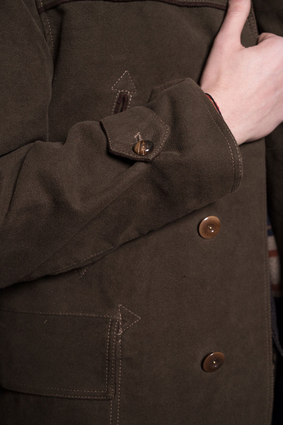 Scarti Lab - Shawl Collar Coat 709-SN960 - Moleskin Brown