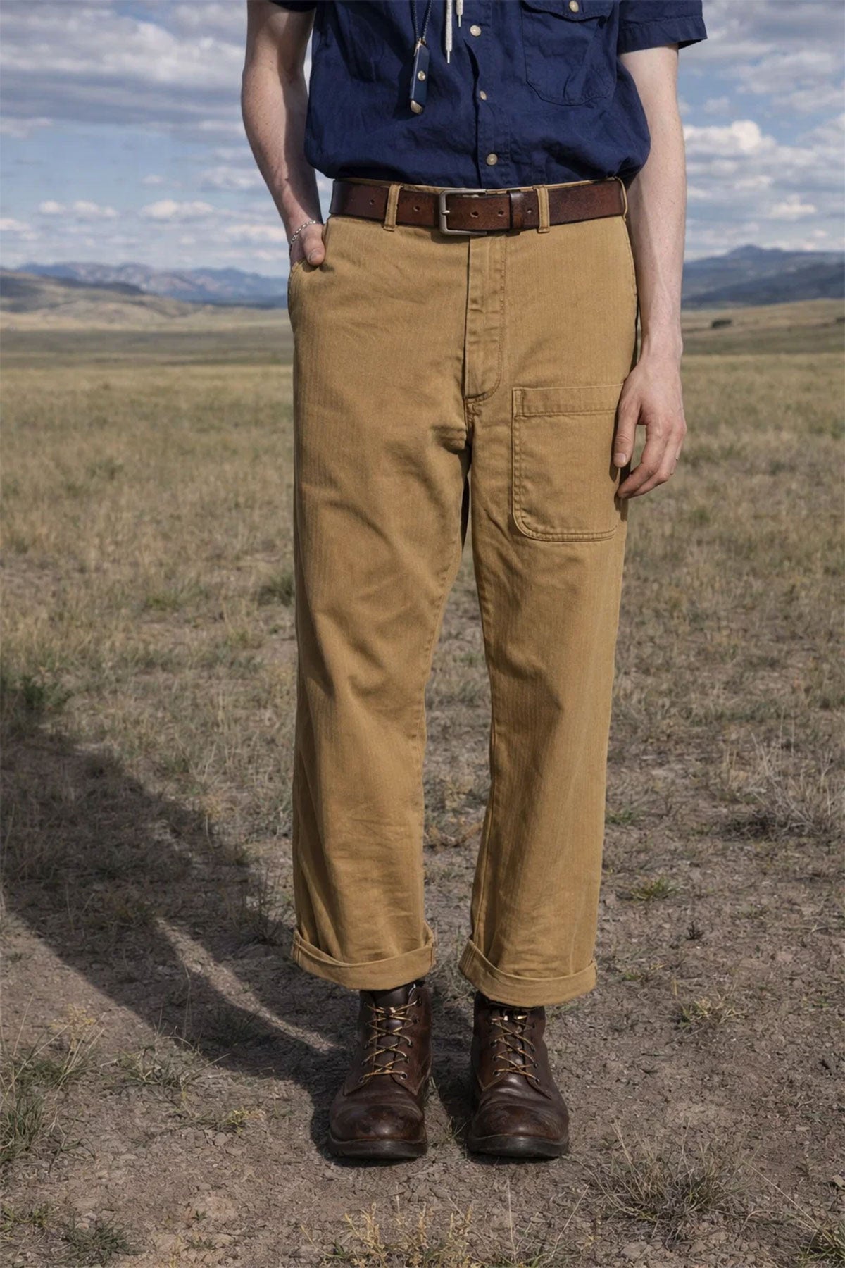 Scarti Lab - 136 SW350 Japanese HBT Cotton Trousers - Limited