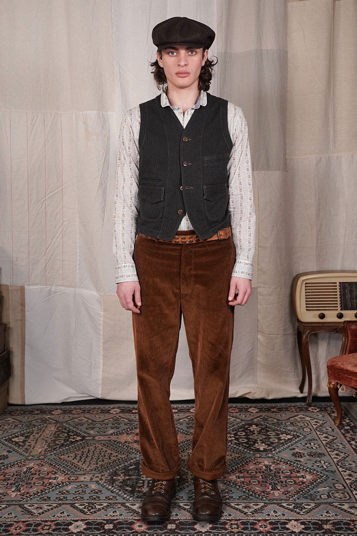 Scarti Lab - 403 SM416 100% Japanese Striped cotton Twill Work