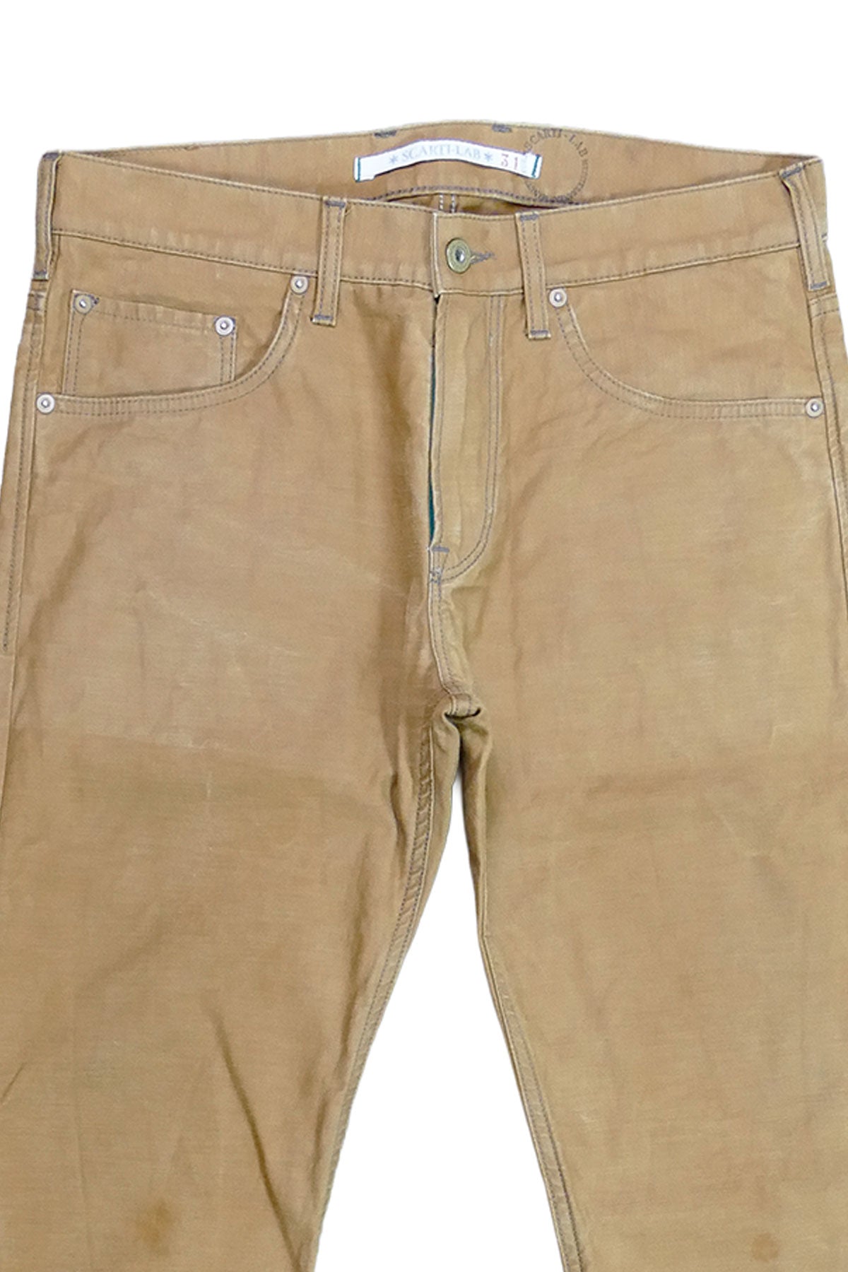 Scarti Lab Archive - 06RS SG824 11,5oz 100% Japanese Cotton Satin Pants (Used Wash)