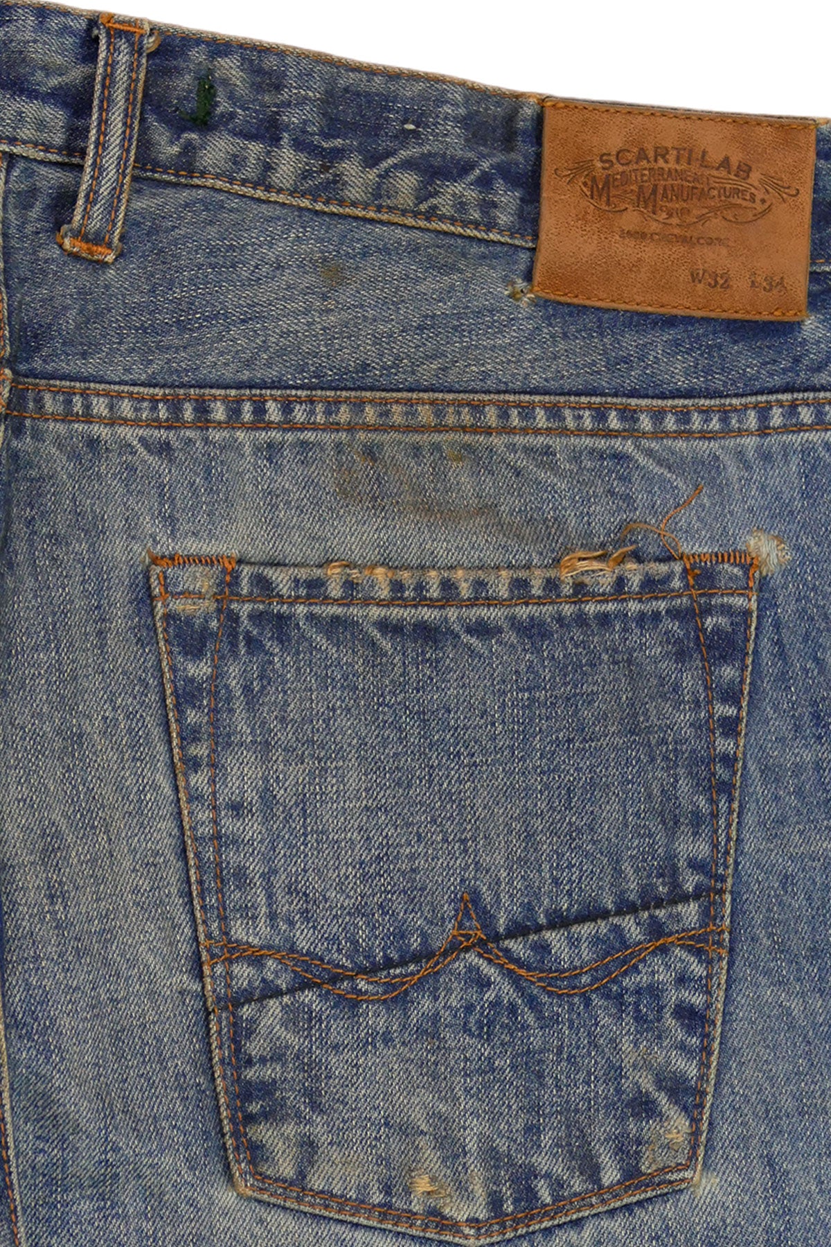 Scarti Lab Archive - 06RS ST820 B.N.B - 12,5oz. Italian Selvedge Denim Pants (B.N.B. Wash)
