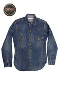 Scarti Lab Archive - 311 SU905 7oz. Japanese Denim Shirt (Vintage Wash)