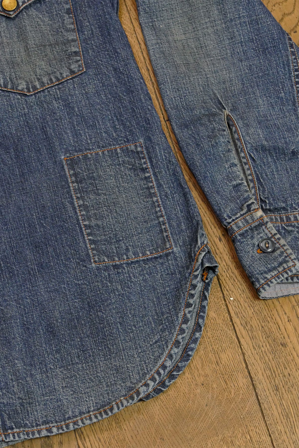 Scarti Lab Archive - 311 SU905 7oz. Japanese Denim Shirt (Vintage Wash)