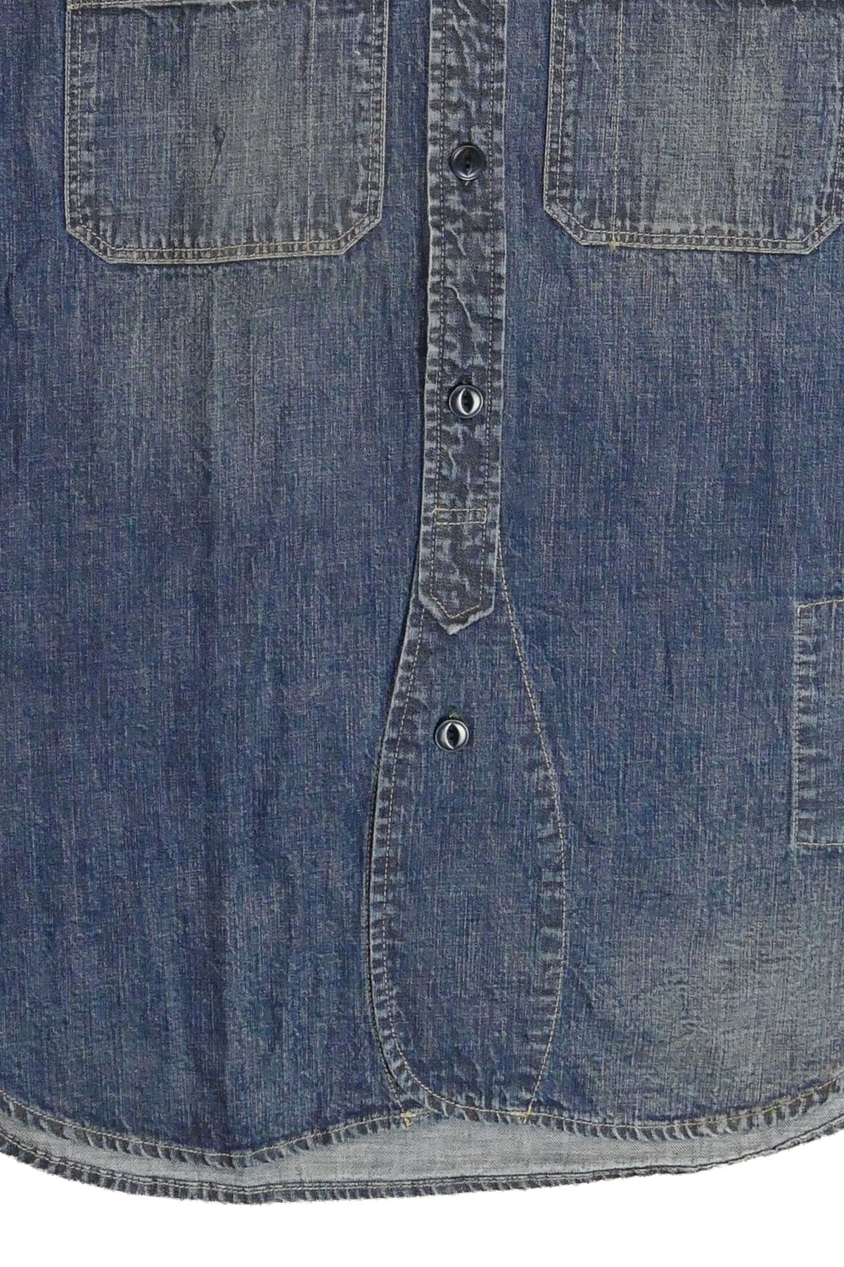 Scarti Lab Archive - 324 SU905 7oz. Japanese Denim Work Shirt (Vintage Wash)