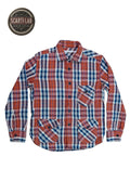 Scarti Lab Archive - 401 SG891 100% Japanese Cotton Check Flannel Overshirt (Vintage Wash)