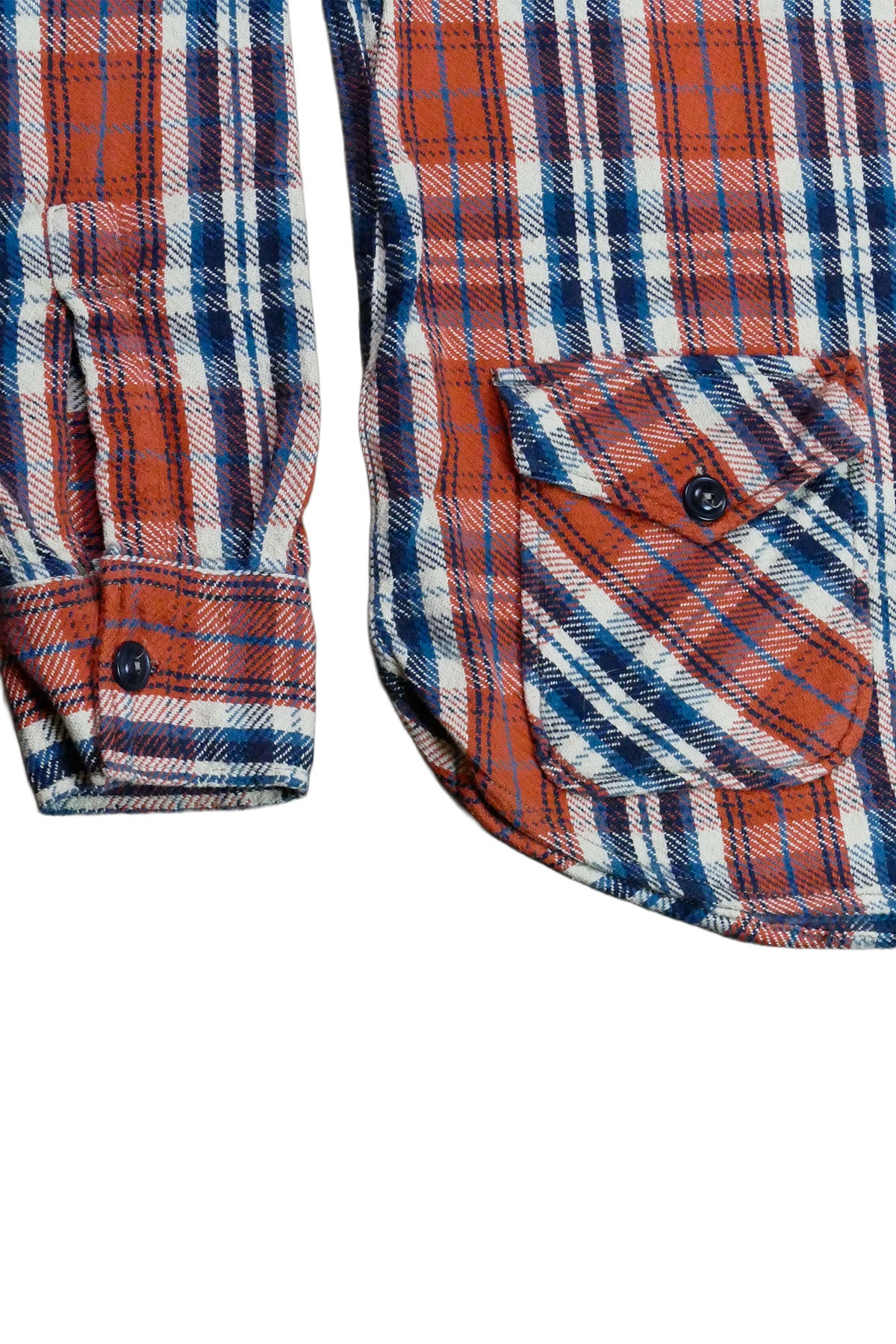 Scarti Lab Archive - 401 SG891 100% Japanese Cotton Check Flannel Overshirt (Vintage Wash)