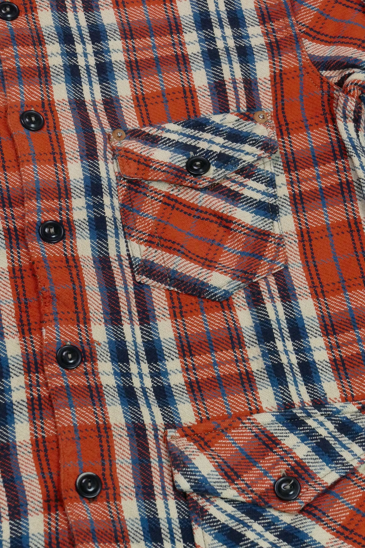 Scarti Lab Archive - 401 SG891 100% Japanese Cotton Check Flannel Overshirt (Vintage Wash)