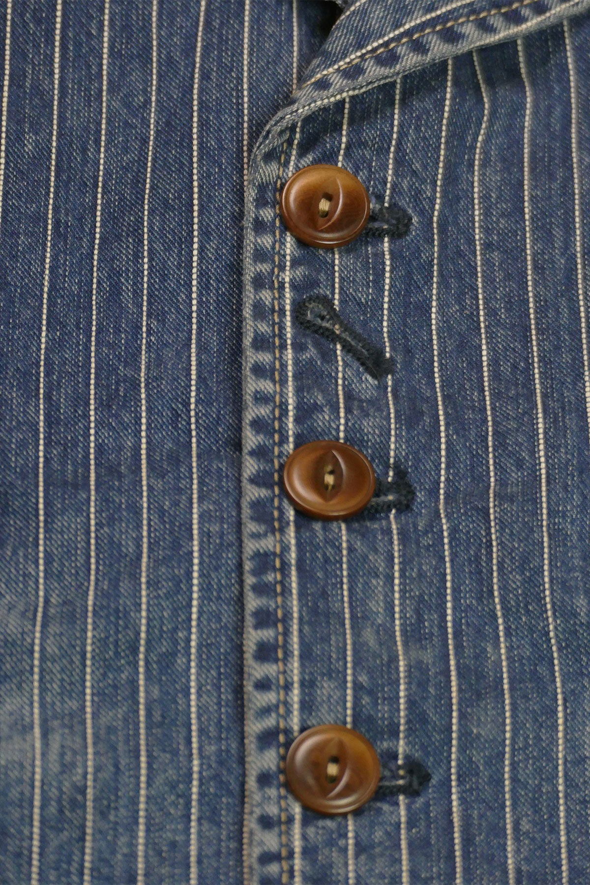 Scarti Lab Archive - 404 SG876 9 oz. Japanese Wabash Indigo Waistcoat (Vintage Wash)