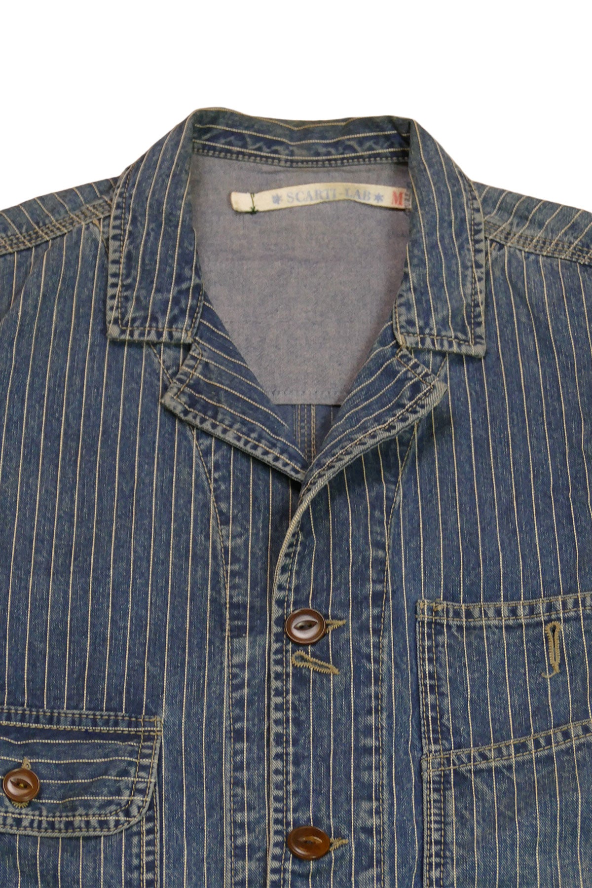 Scarti Lab Archive - 405 SG876 9 oz. Japanese Wabash Indigo Jacket (Vintage Wash)