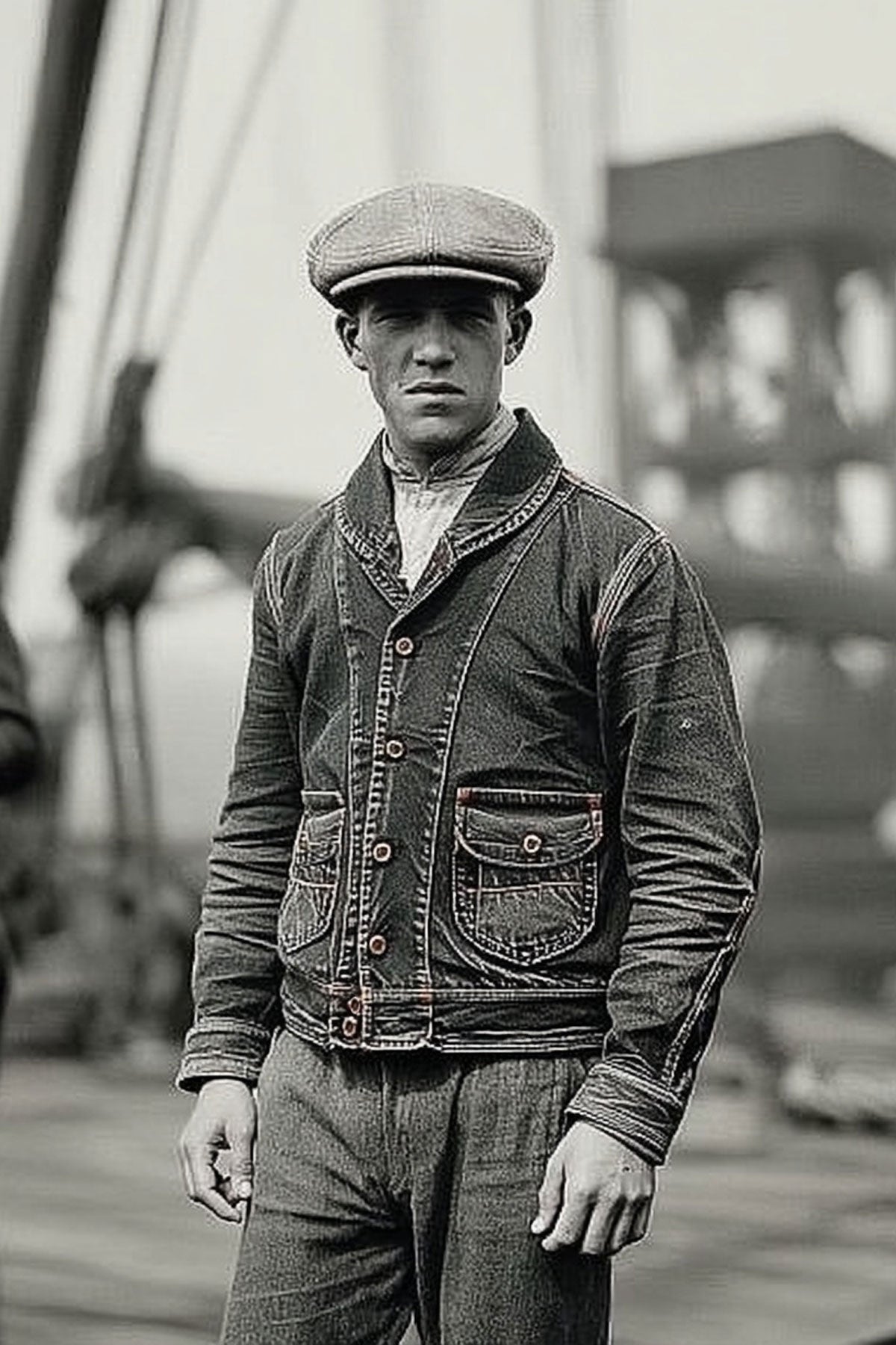 Scarti Lab Archive - 707 SK835 Cossack Jacket in 12,5 Oz Japanese Nep Denim