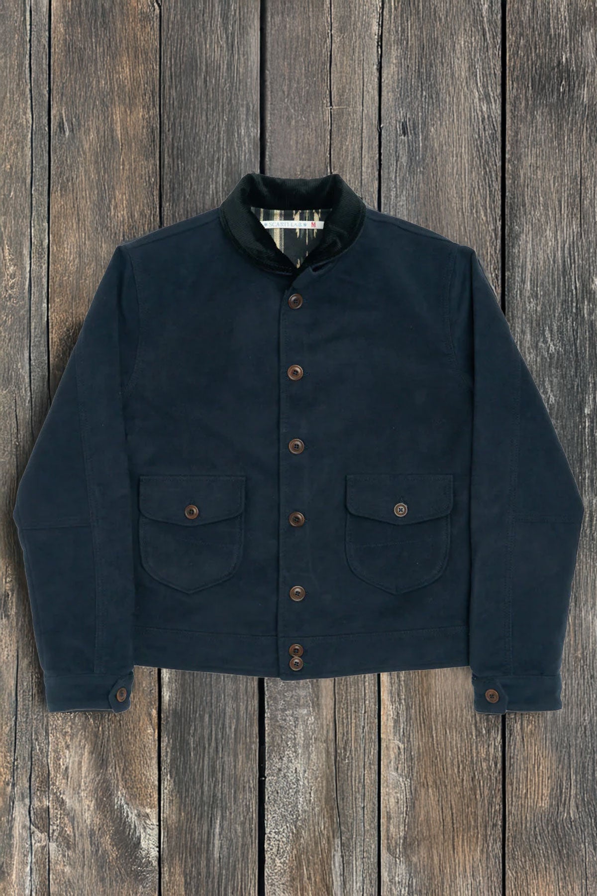 Scarti Lab -  Cossack Jacket 707F-SN960 Moleskin Navy