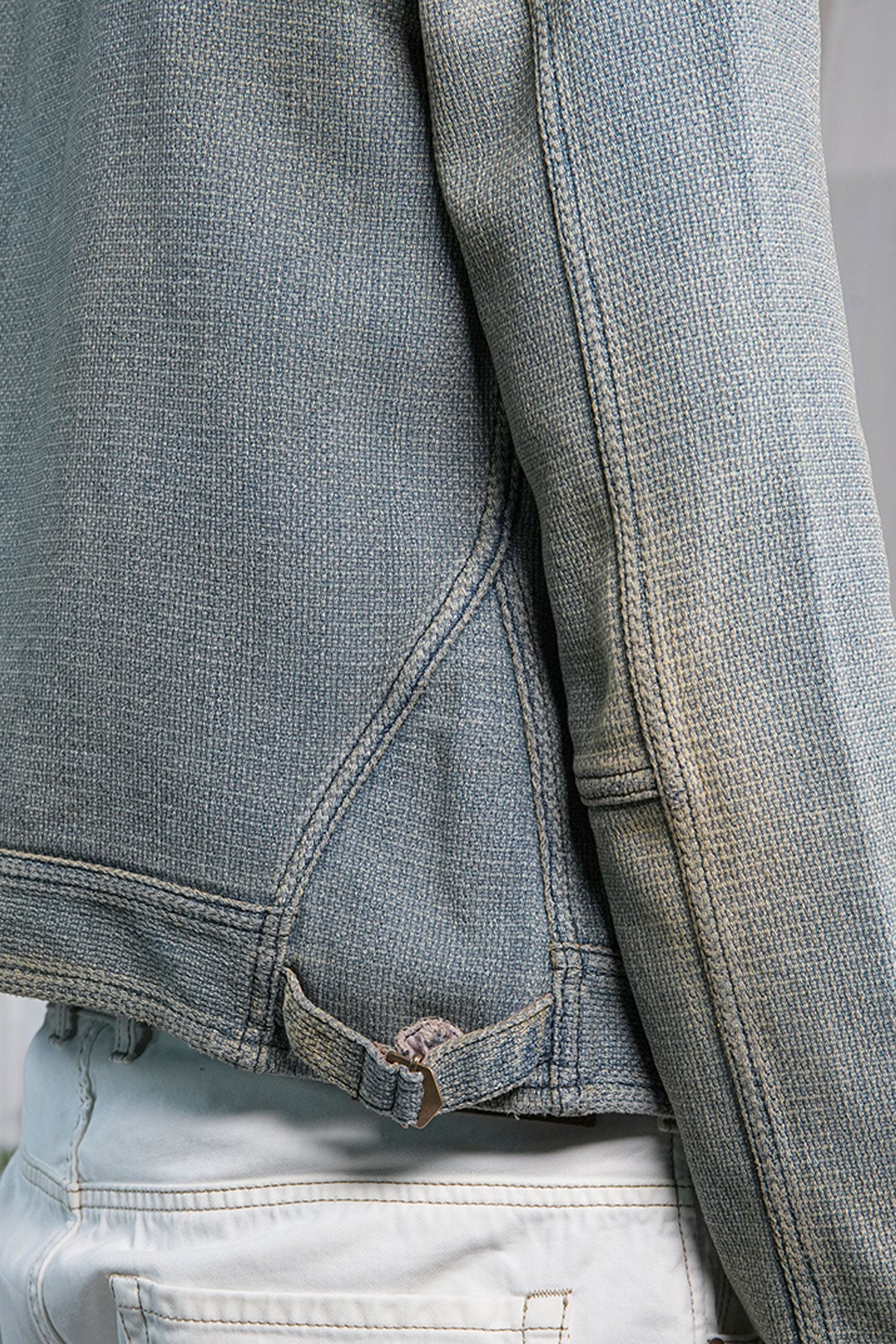 Scarti Lab - Cossack jacket 707-SU928 Vintage Wash in Light Blue