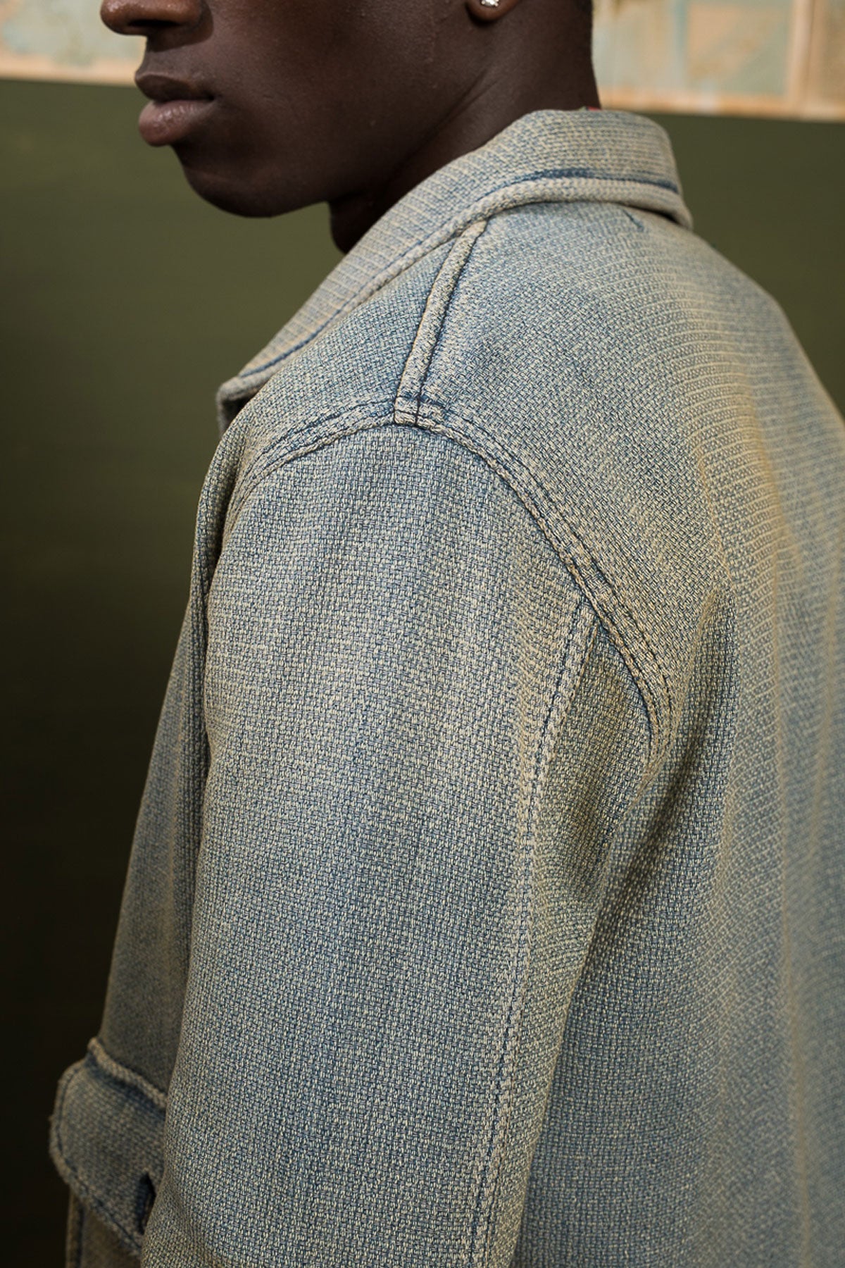 Scarti Lab - Cossack jacket 707-SU928 Vintage Wash in Light Blue