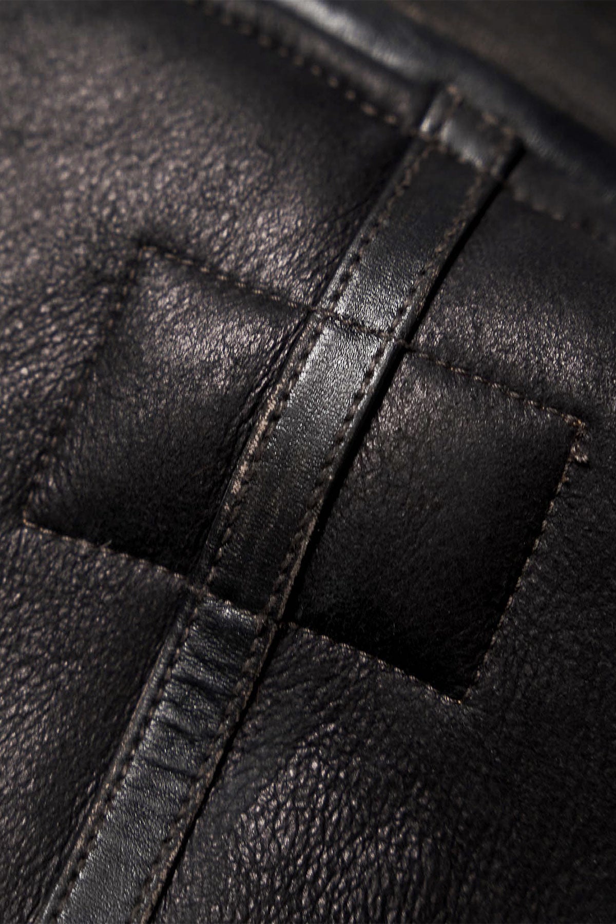 Shangri-La Heritage - "Aviatore” B-3 Vintage Black Shearling Jacket