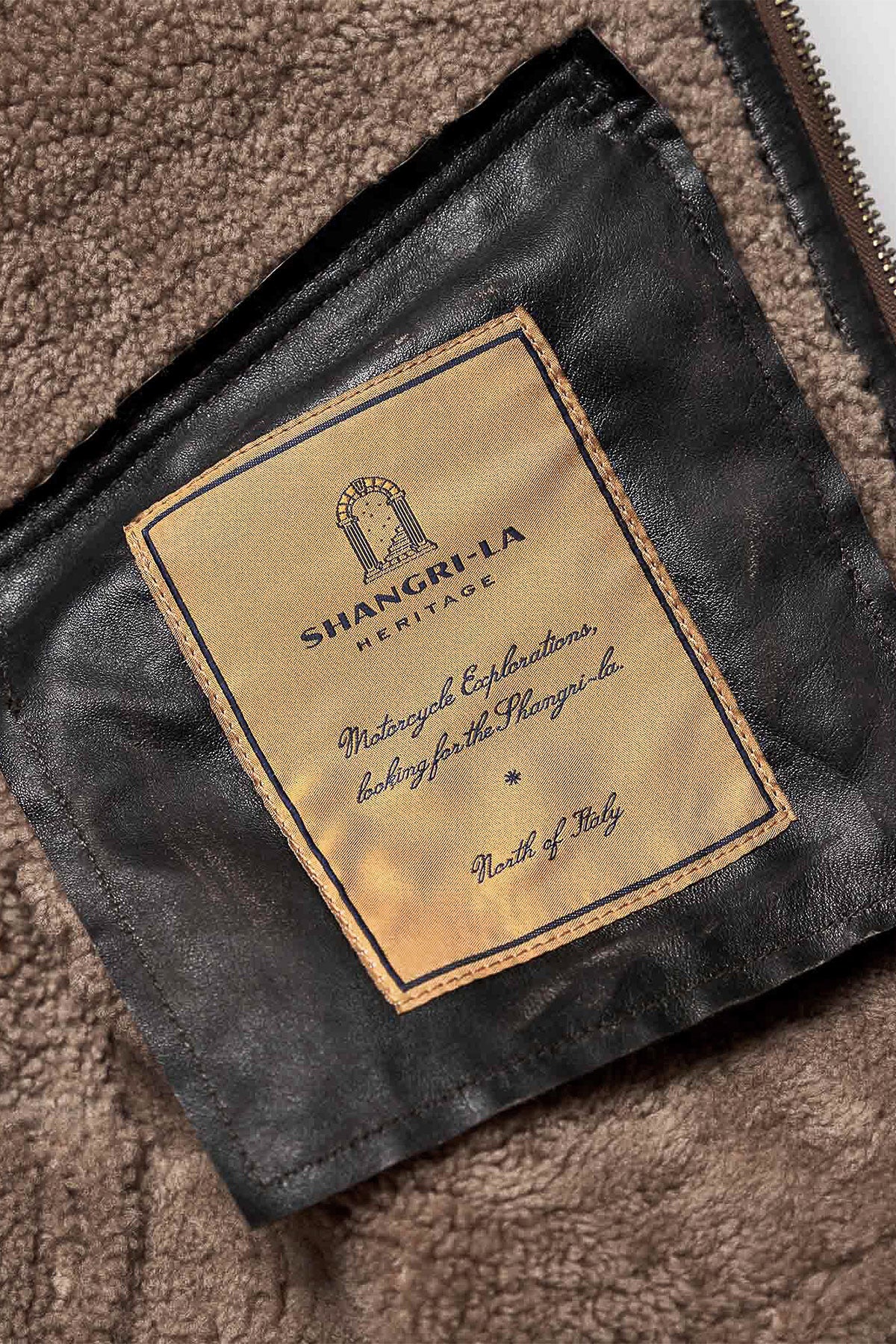Shangri-La Heritage - "Aviatore” B-3 Vintage Black Shearling Jacket