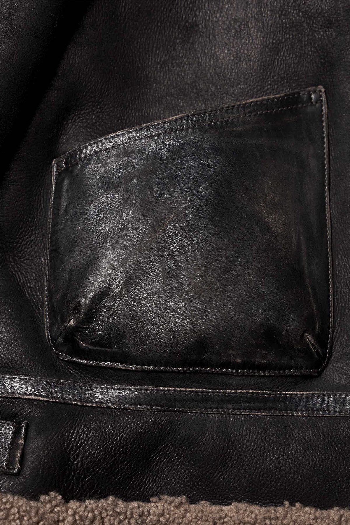 Shangri-La Heritage - "Aviatore” B-3 Vintage Black Shearling Jacket