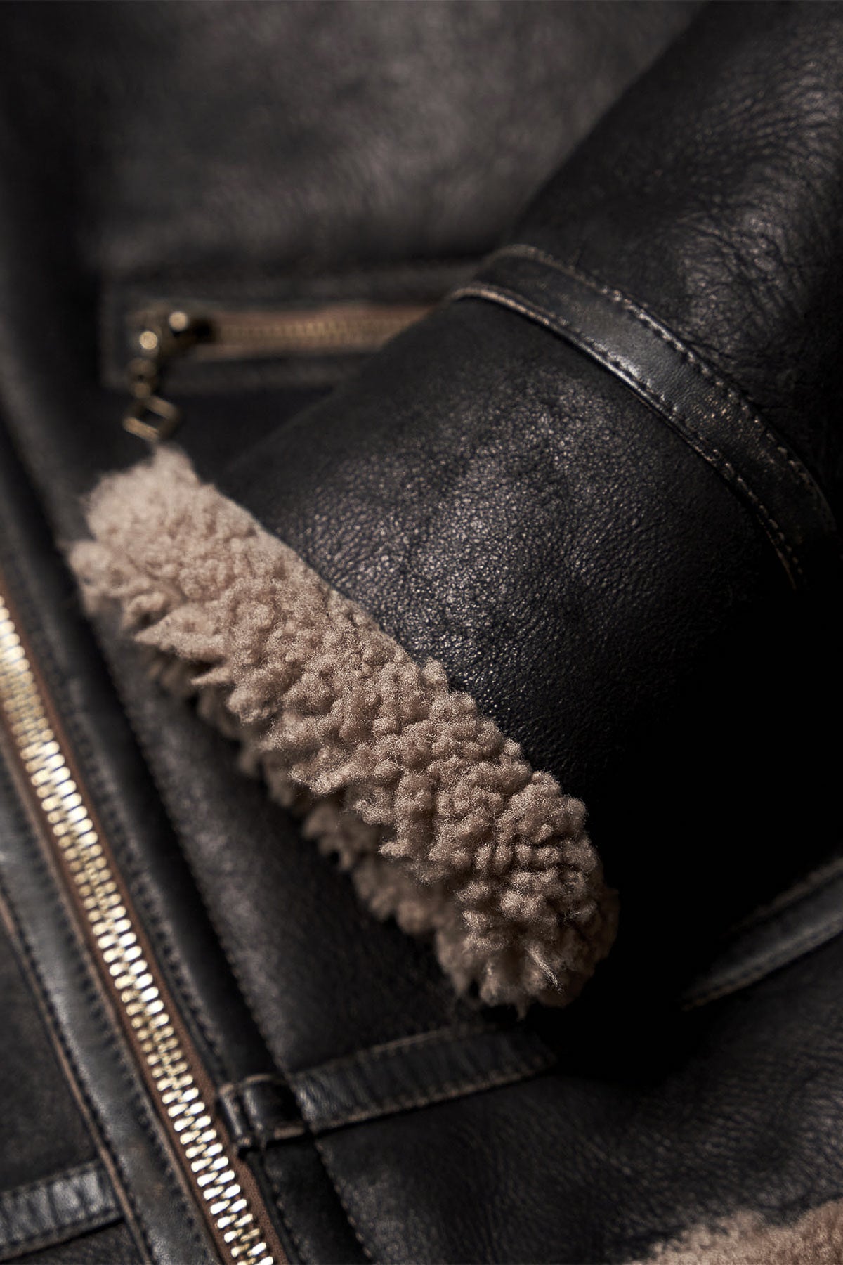Shangri-La Heritage - "Aviatore” B-3 Vintage Black Shearling Jacket