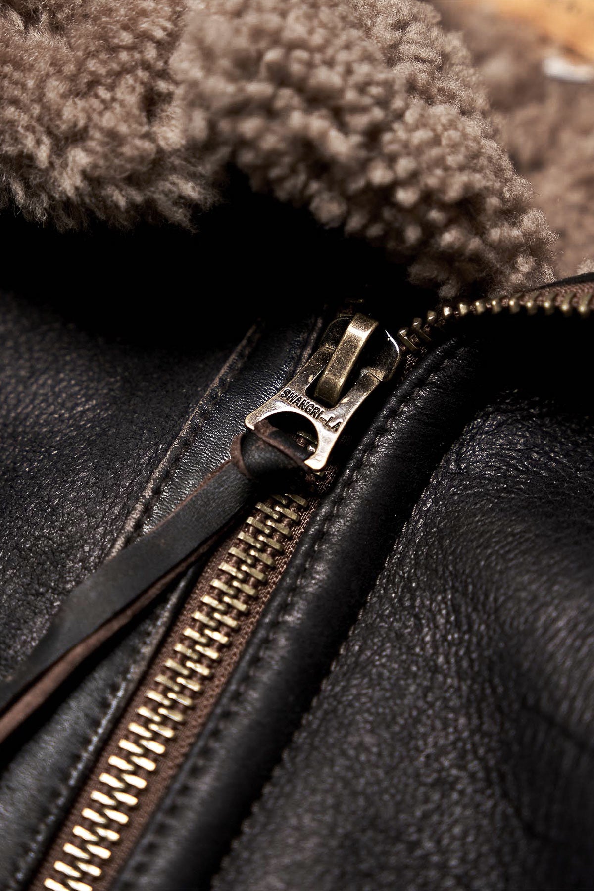 Shangri-La Heritage - "Aviatore” B-3 Vintage Black Shearling Jacket