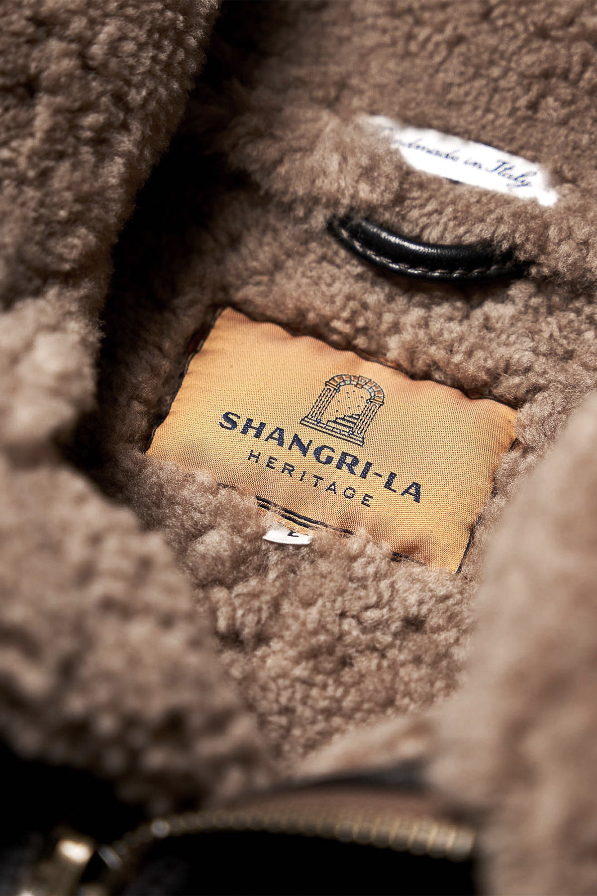 Shangri-La Heritage - "Aviatore” B-3 Vintage Black Shearling Jacket