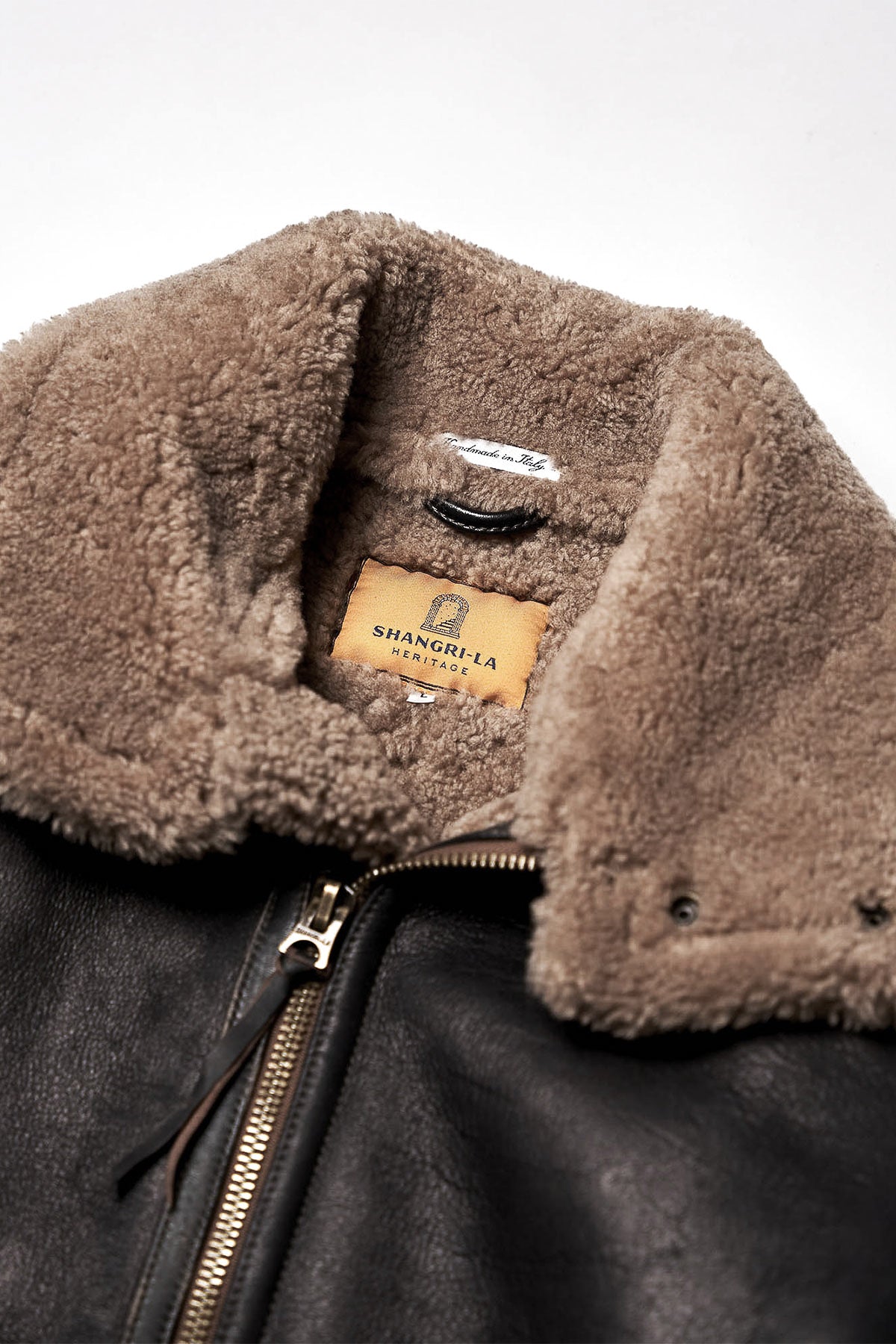 Shangri-La Heritage - "Aviatore” B-3 Vintage Black Shearling Jacket