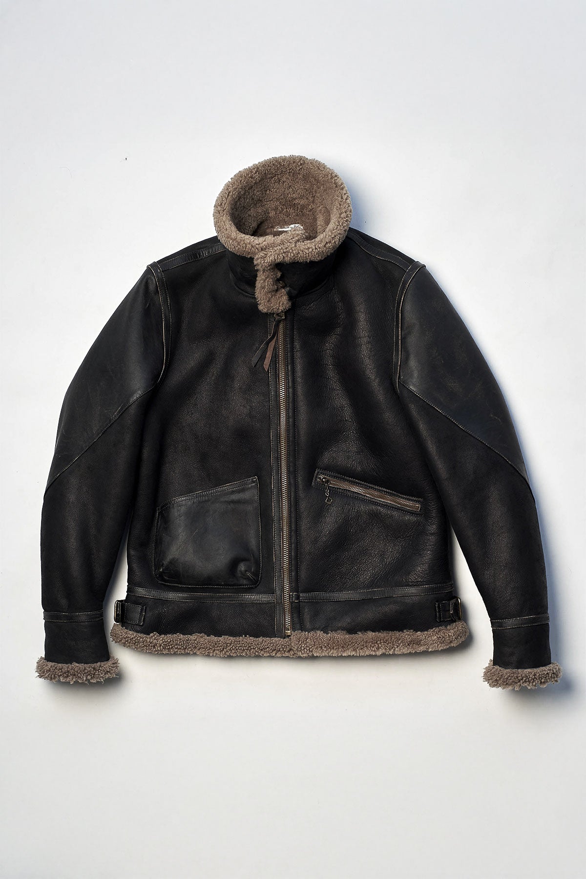 Shangri-La Heritage - "Aviatore” B-3 Vintage Black Shearling Jacket