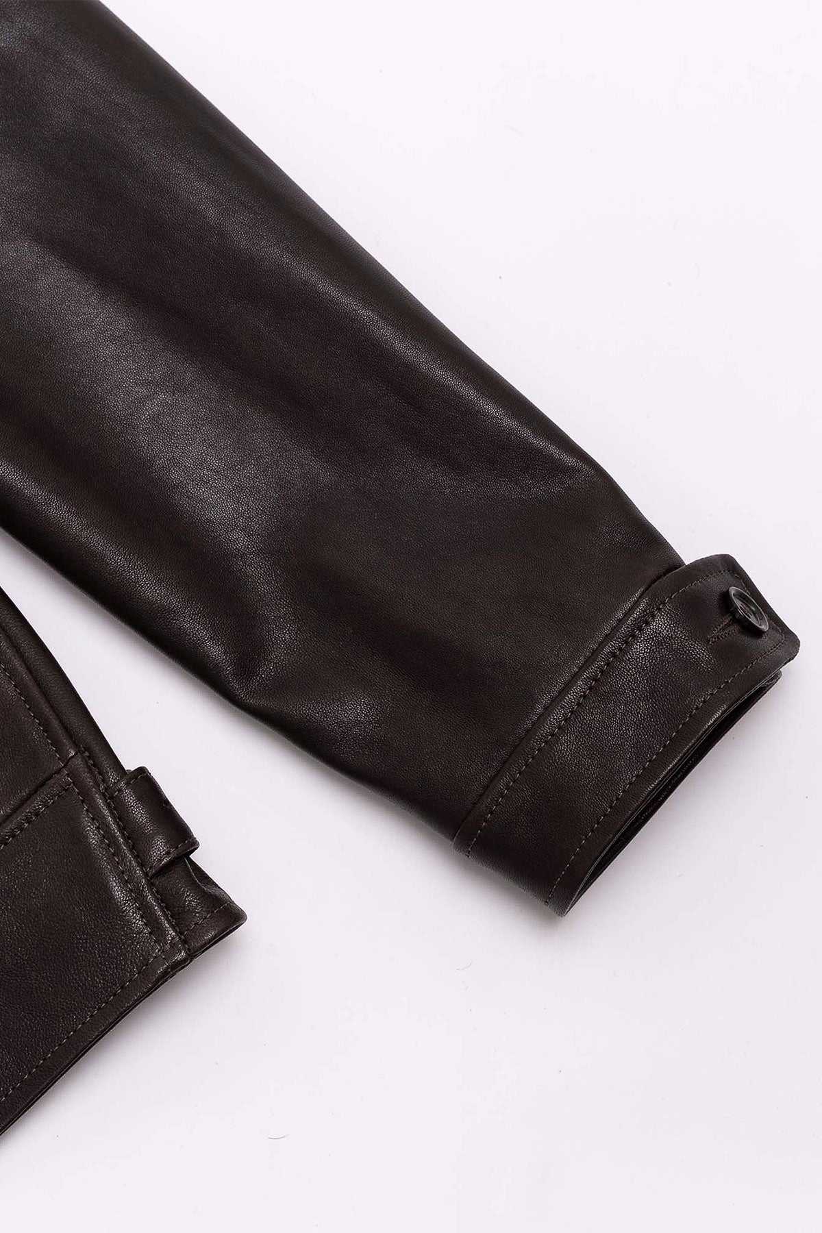 Shangri-La Heritage - “Cossack” Testa di Moro Lambskin Leather Jacket