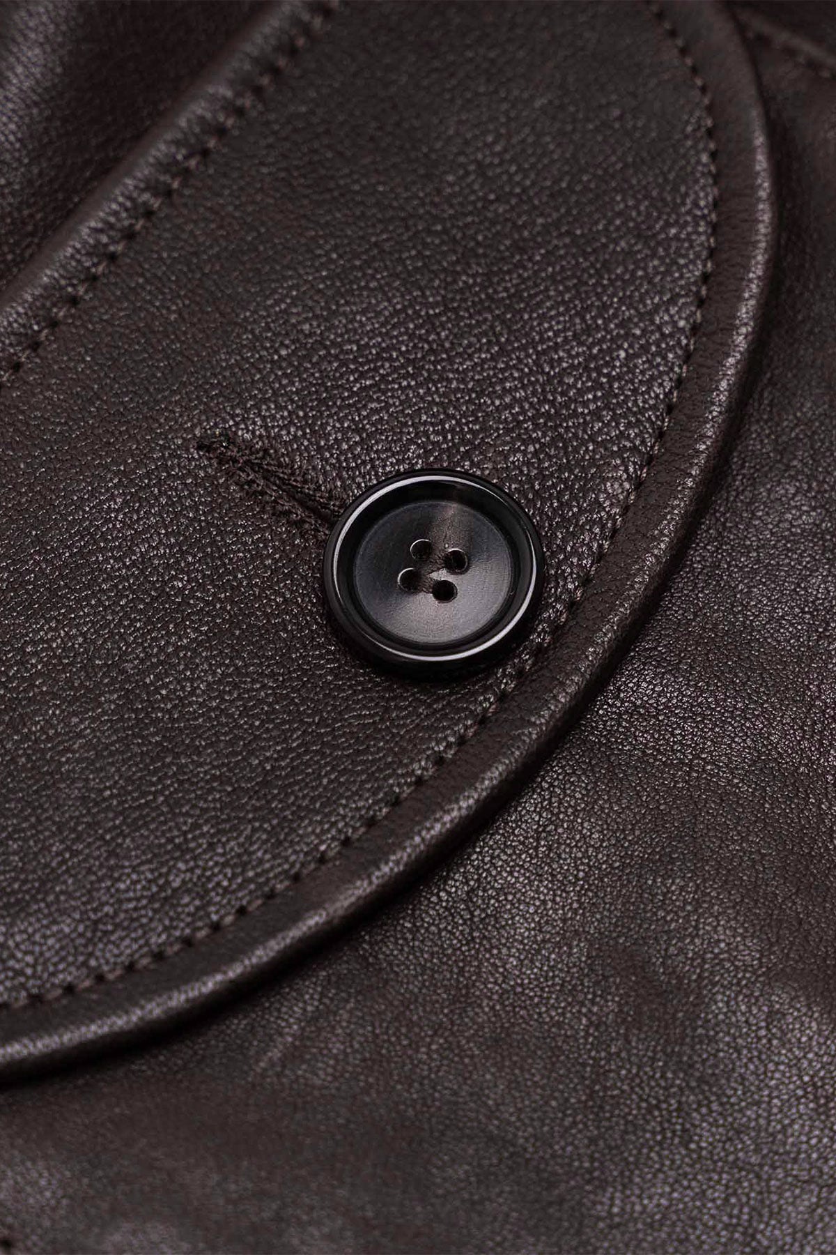 Shangri-La Heritage - “Cossack” Testa di Moro Lambskin Leather Jacket