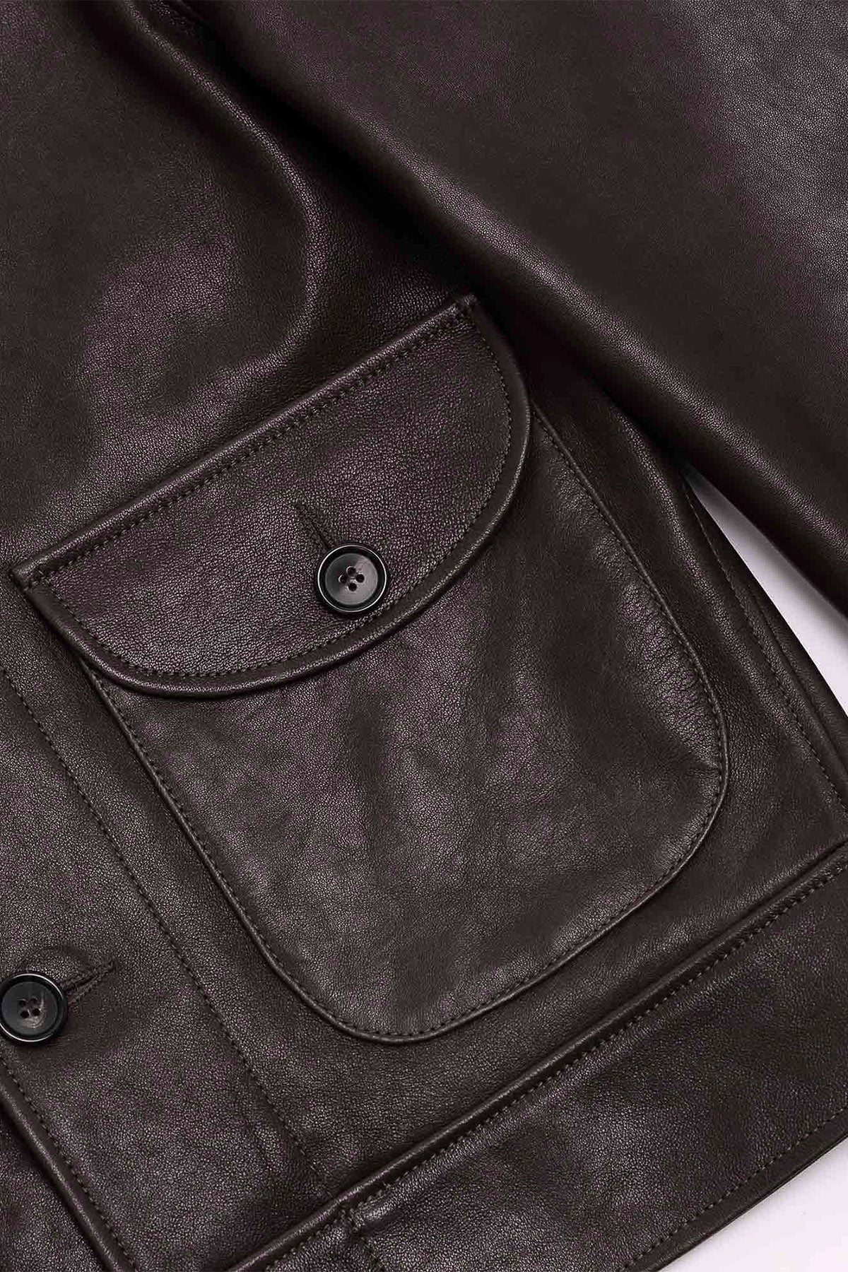 Shangri-La Heritage - “Cossack” Testa di Moro Lambskin Leather Jacket