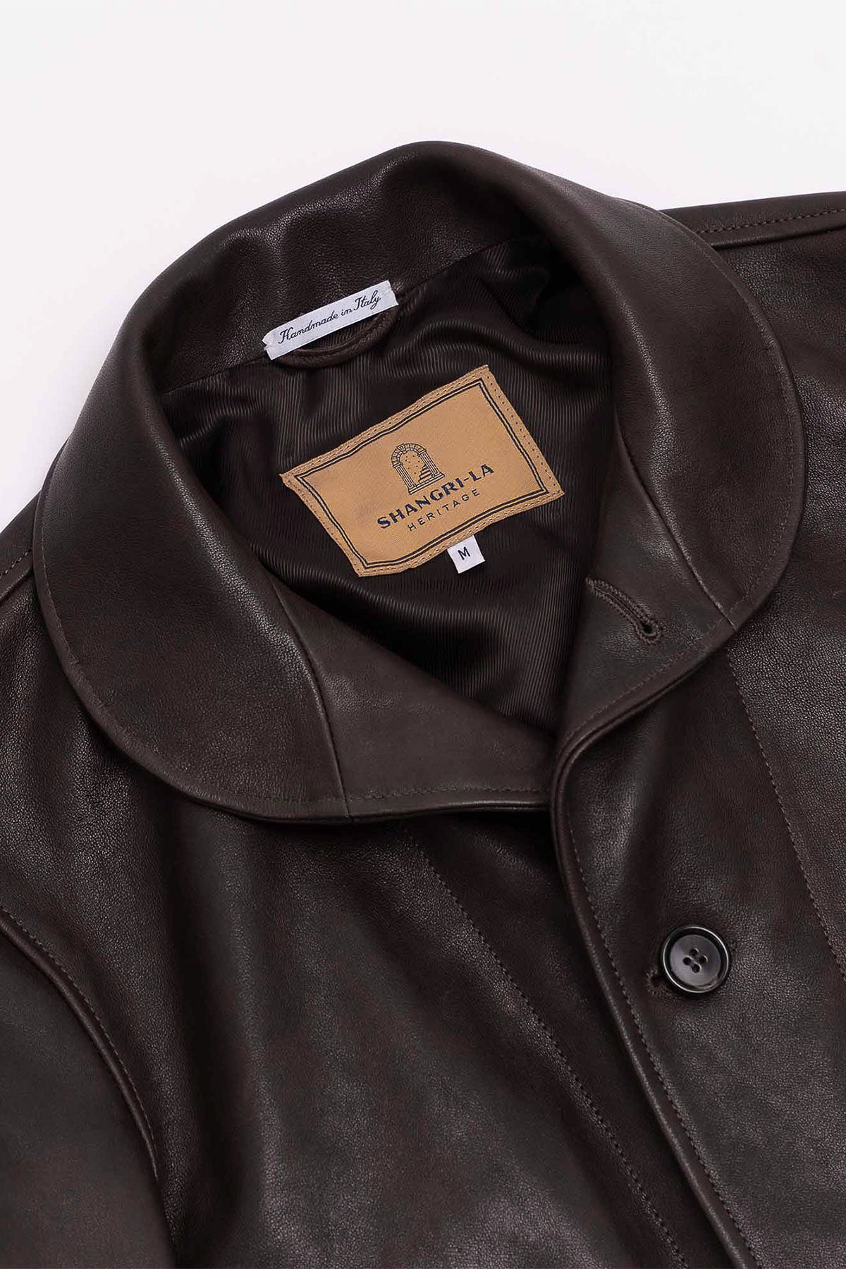 Shangri-La Heritage - “Cossack” Testa di Moro Lambskin Leather Jacket