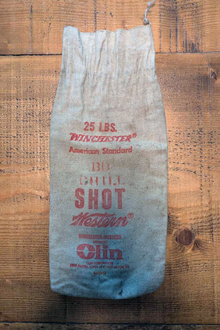 Vintage Winchester 25 lbs American Standard Chill Shot Canvas Bag