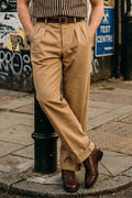 A Piece of Chic  - Swing Slacks Pleated Pants in Beige