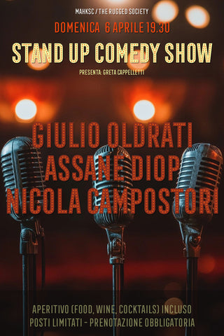 Domenica 6 Aprile 19.30: Stand Up Comedy Show