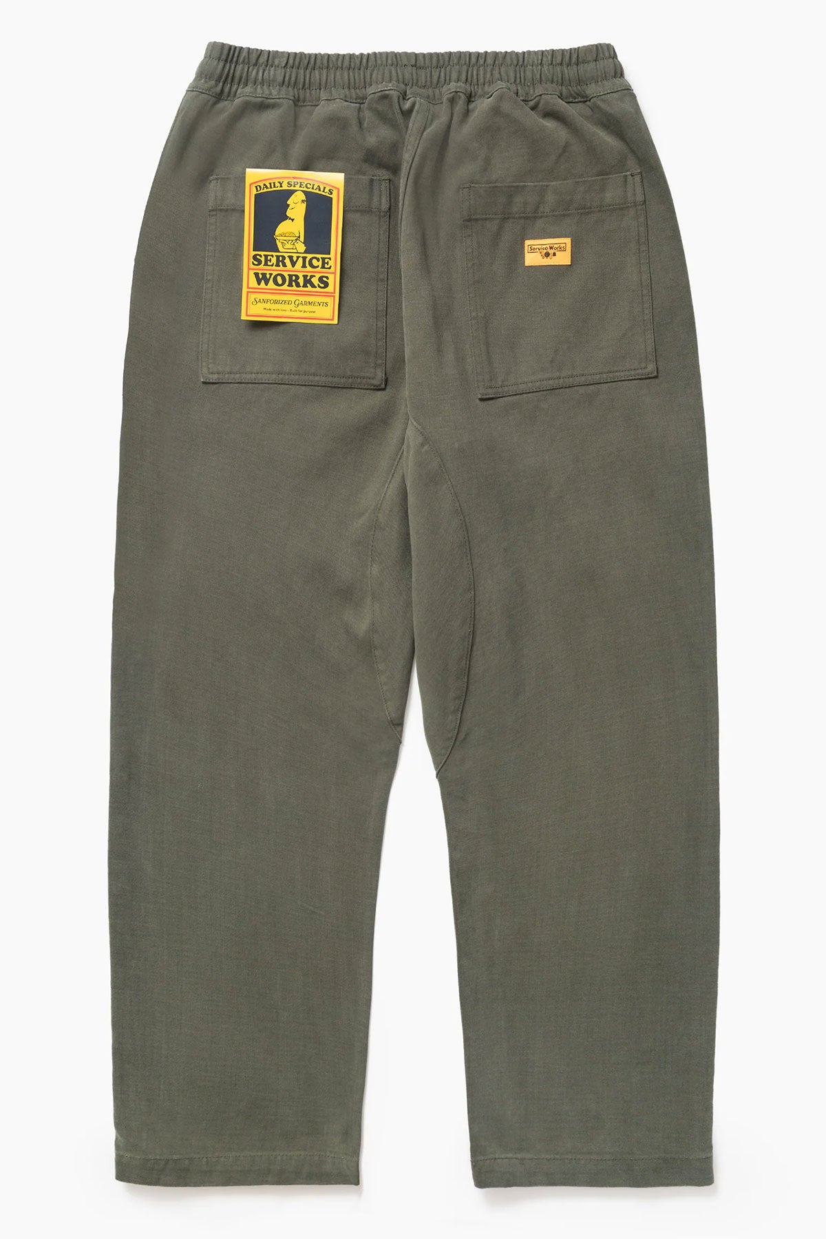 Service Works - Moleskin Chef Pants in Moss