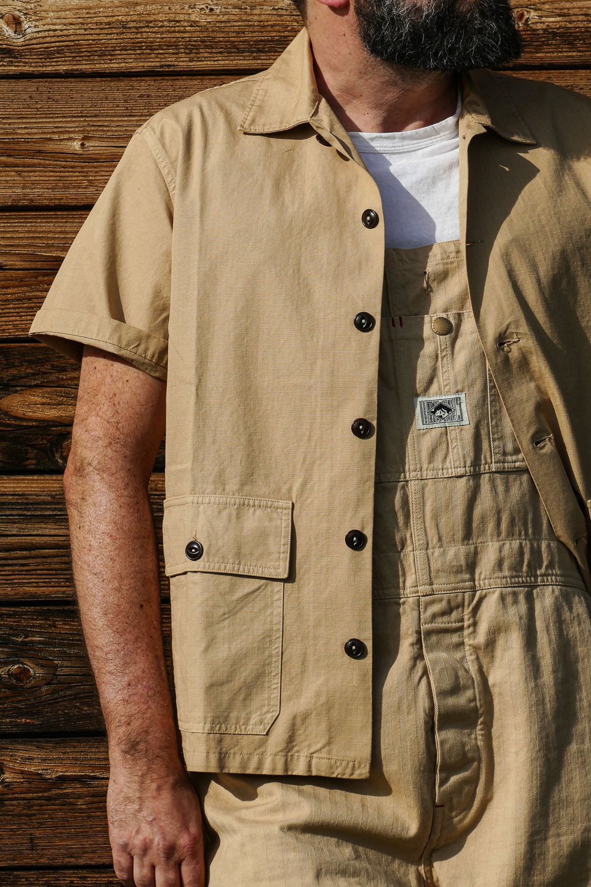 The Quartermaster - Safari Shirt in Ripstop Khaki