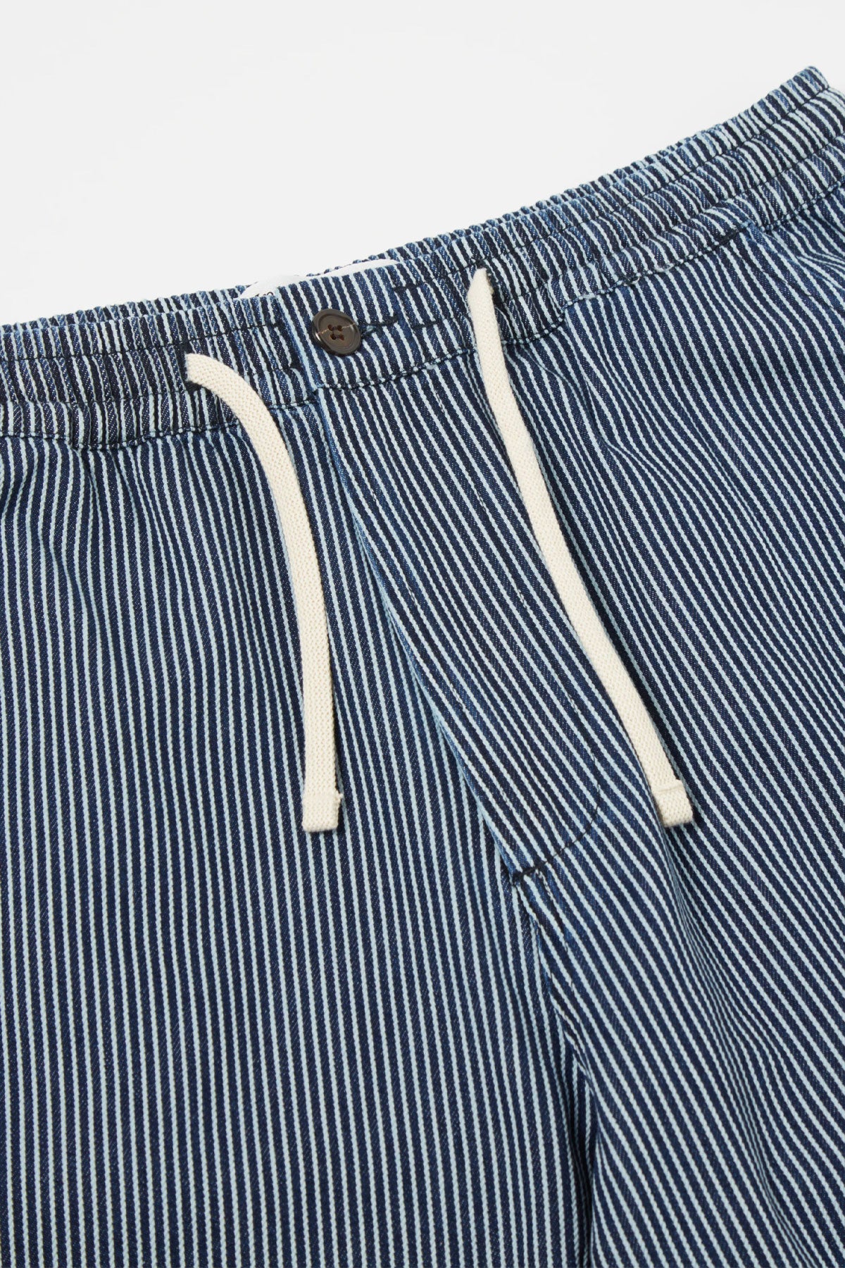 Universal Works - Hi Water Trouser In Indigo Hickory Stripe Denim