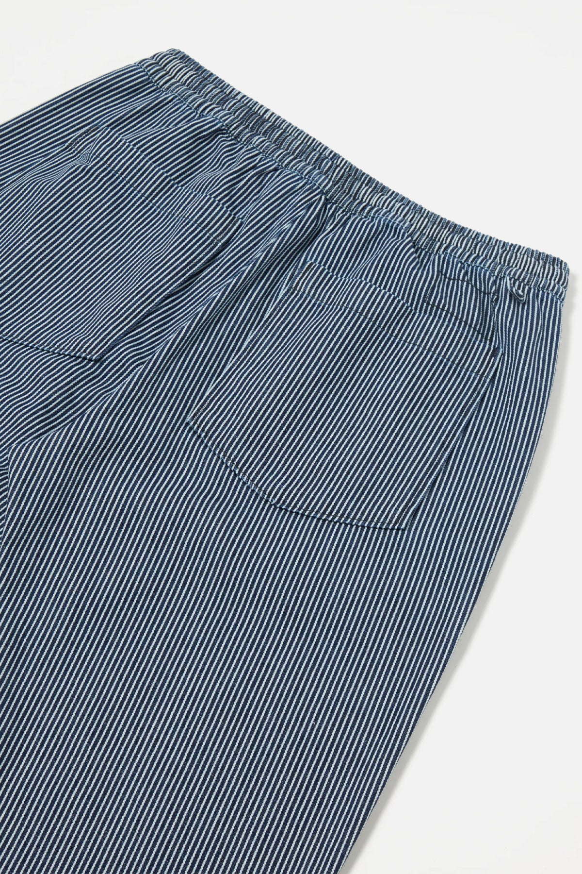 Universal Works - Hi Water Trouser In Indigo Hickory Stripe Denim