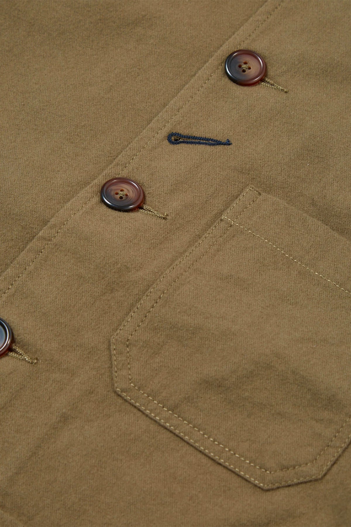 Universal Works - Bakers Chore Jacket In Olive Nebraska Cotton