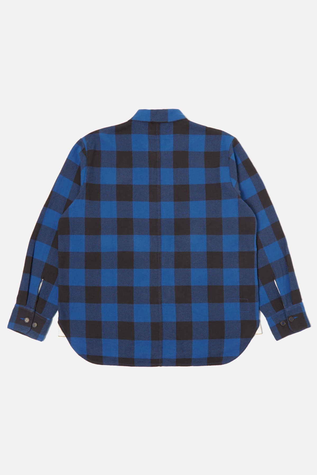 Universal Works - Travail Shirt In Navy Winter Gingham