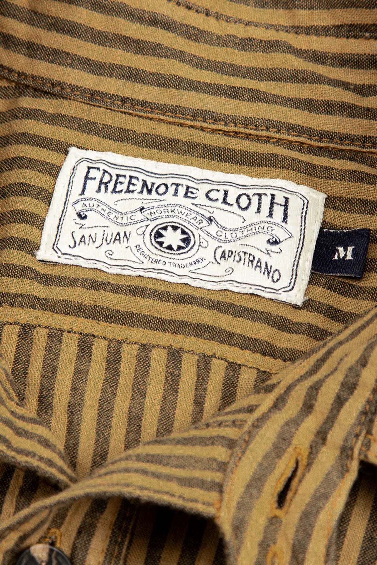 Freenote Cloth - Wells in Gold Stripe