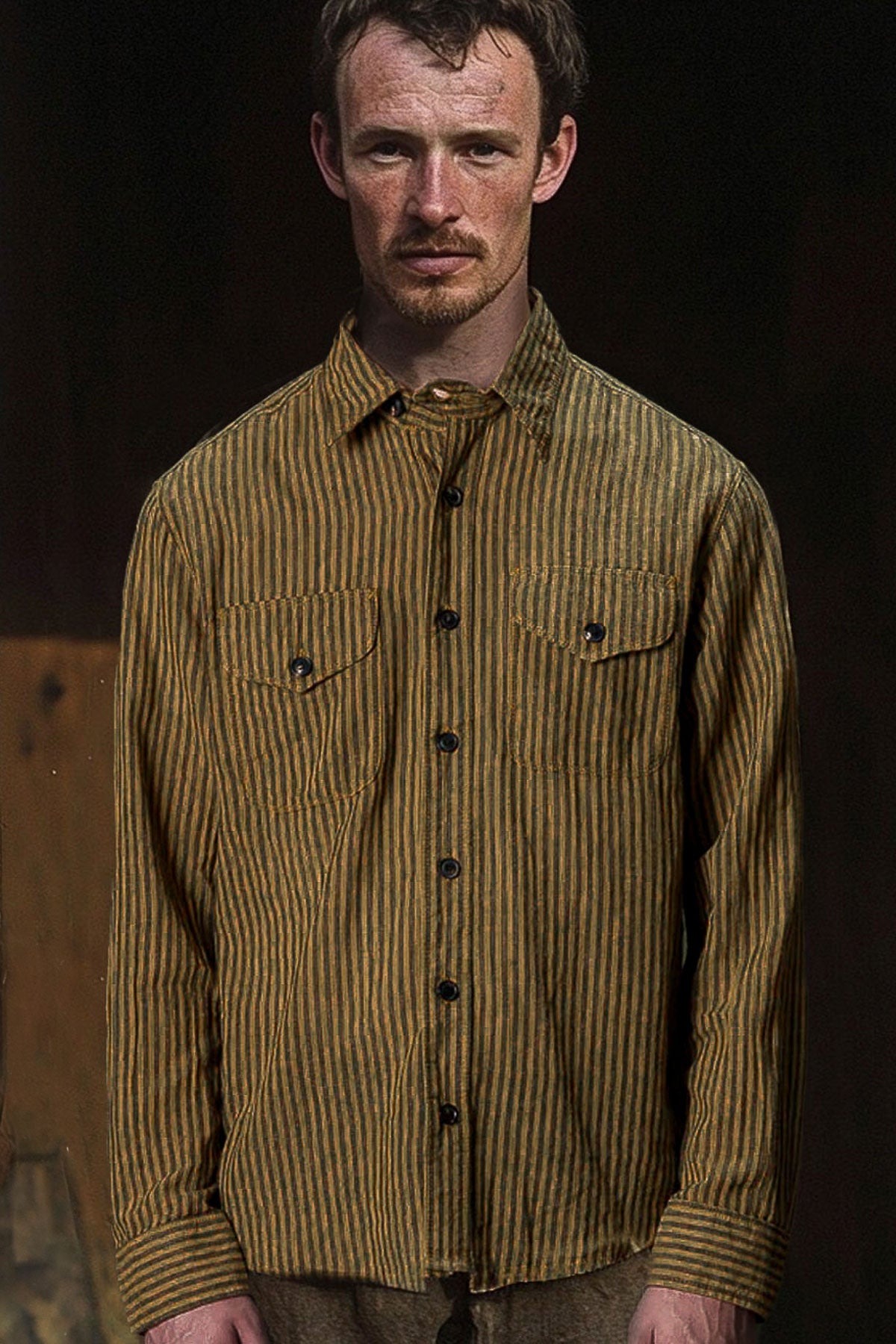 Freenote Cloth - Wells in Gold Stripe