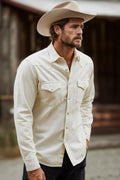 West Major - Bone Ecru Denim Shirt