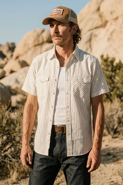 West Major - Desert Dobby Black Stripe – The Rugged Society