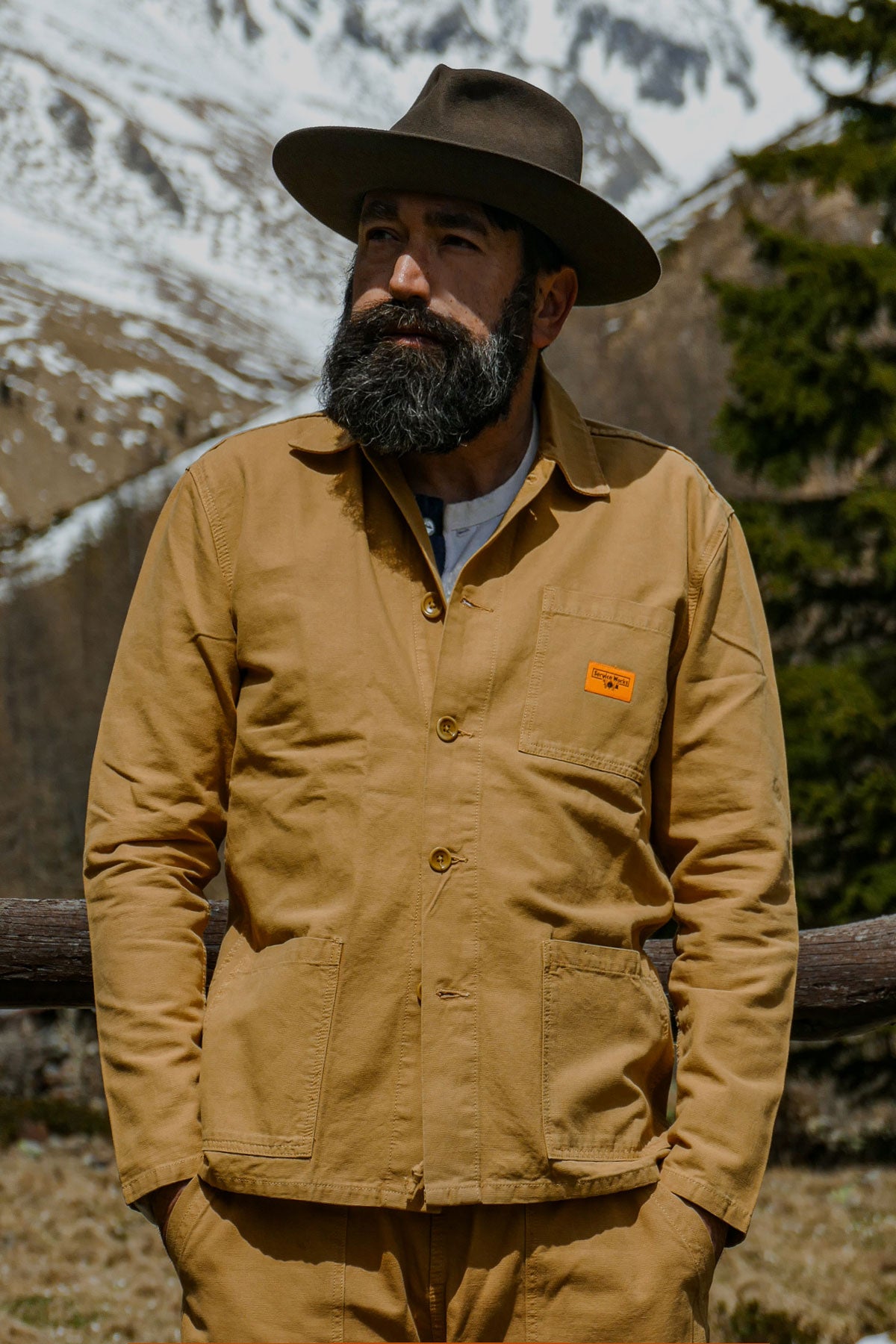 ジャケット・アウター SEEALL CONVERTIBLE COLLAR WORK JACKET SEEALL / WORK JACKET 