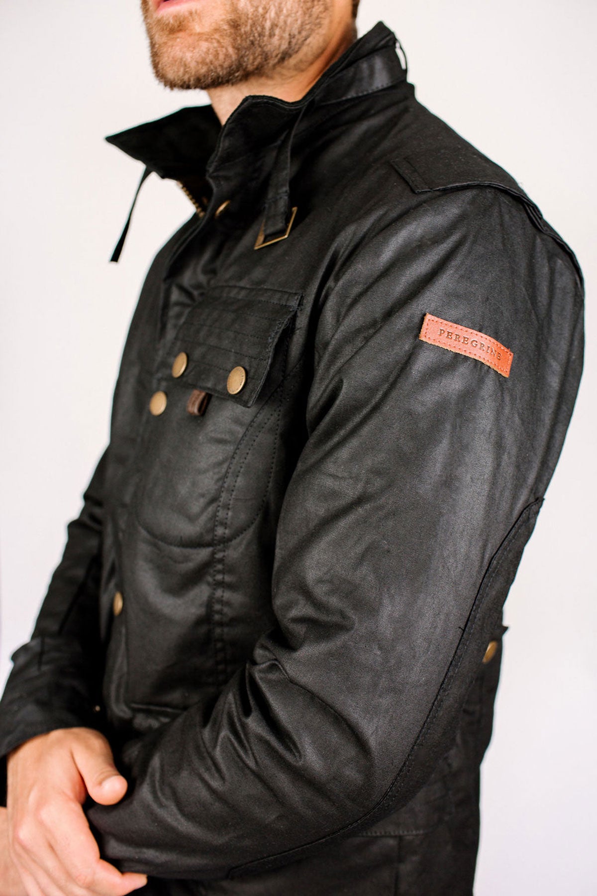 Peregrine - Bexley Waxed Jacket in Black