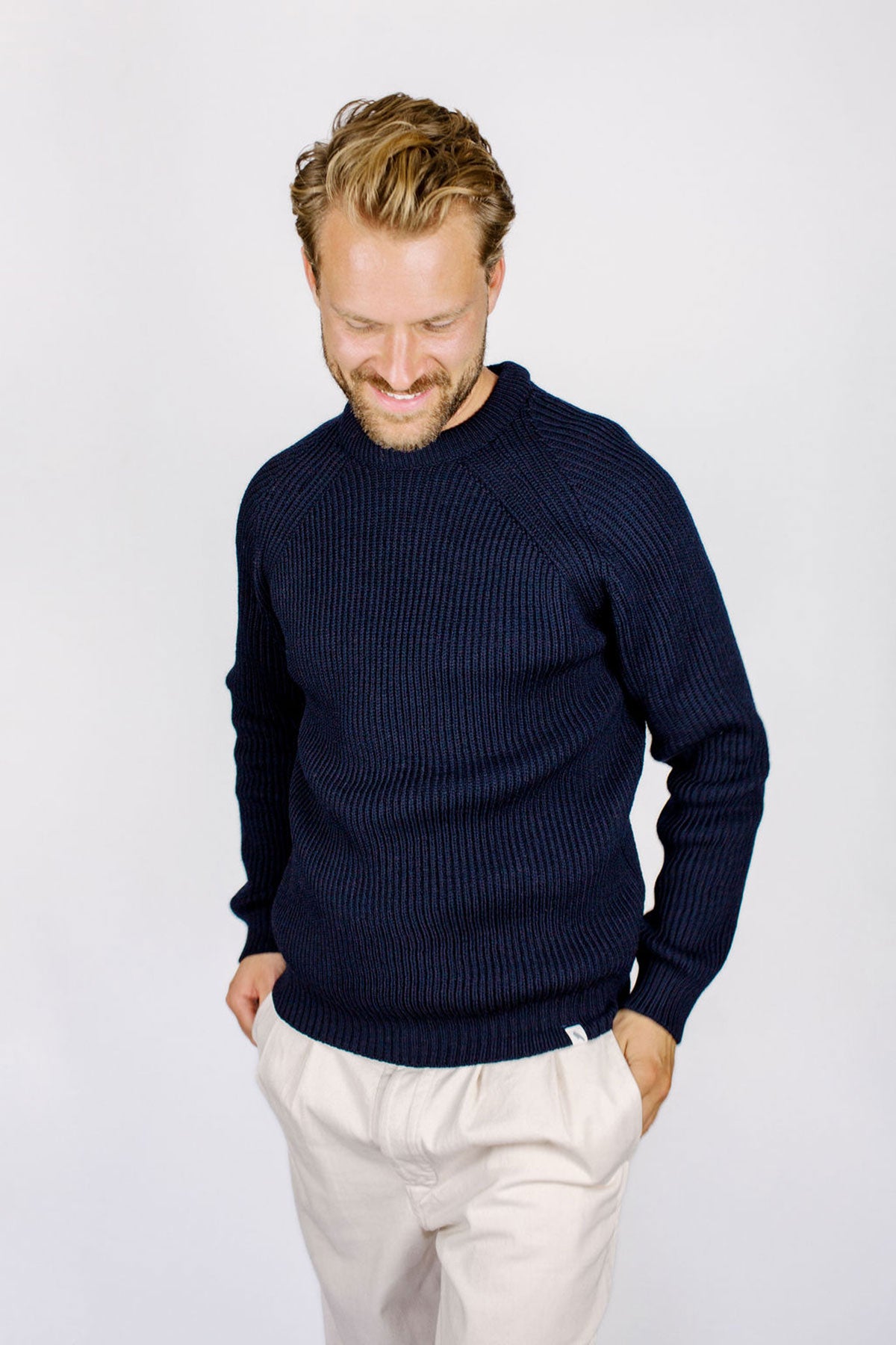 Peregrine - Ford Crew Jumper in Navy
