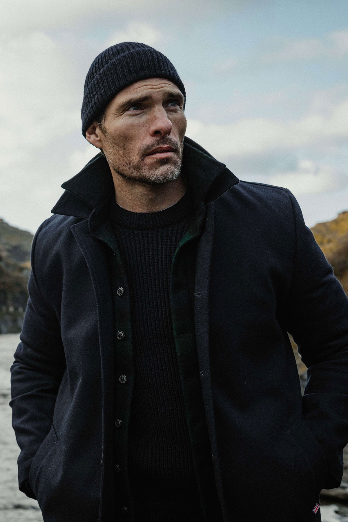 Peregrine - Ford Crew Jumper in Navy