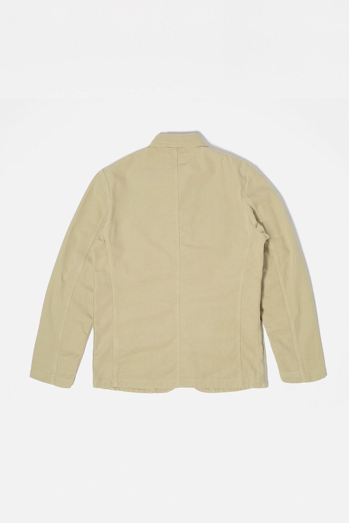 Universal Works Bakers Jacket In Sand Canvas